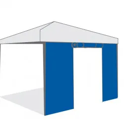 Страница за шатра Tent Pro 3х3 с врата с цип синя