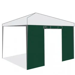 Страница за шатра Tent Pro 3х3 с врата с цип зелена