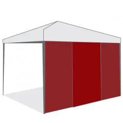 Страница за шатра Tent Pro 3х3 с врата с цип бордо