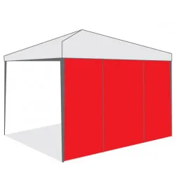 Страница за шатра Tent Pro 3х3 с врата с цип червена