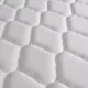 Легло с матрак от мемори пяна, сиво, метал, 90x200 см