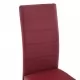 Конзолни трапезни столове, 6 бр, червени, изкуствена кожа