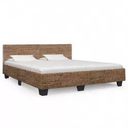 Рамка за легло, естествен ратан, 180x200 cм