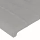 Горни табли за легло, 4 бр, светлосиви, 80x5x78/88 см, плат