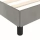 Рамка за легло с табла, светлосива, 140x200 см, кадифе