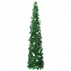 Разгъваема изкуствена коледна елха, зелена, 180 см, PET