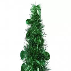 Разгъваема изкуствена коледна елха, зелена, 180 см, PET