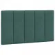 Рамка за легло, тъмнозелена, 90x190 см, кадифе