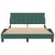 Рамка за легло, тъмнозелена, 140x190 см, кадифе