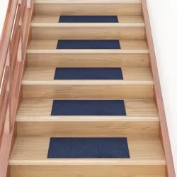 Самозалепващи стелки за стълби, 15 бр, 60x25 см, сини