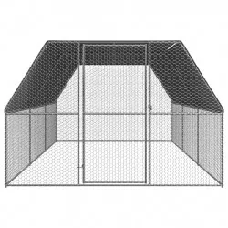 Клетка за пилета, 3x6x2 м, поцинкована стомана