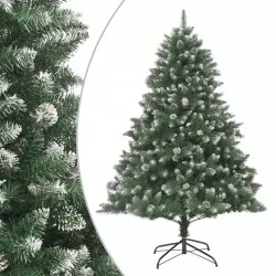 Изкуствена коледна елха със стойка 240 см PVC