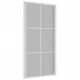 Интериорна врата, 102,5x201,5 см, бял мат, стъкло и алуминий