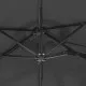 Чадър с двоен покрив, антрацит, 316x240 см
