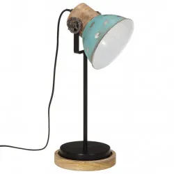 Настолна лампа, 25 W, състарено синьо, 17x17x50 см, E27