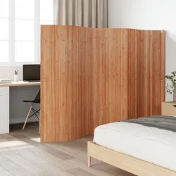 Преграда за стая, натурален, 165x400 см, бамбук