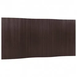 Преграда за стая, тъмнокафяв, 165x400 см, бамбук