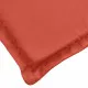 Възглавници за столове 6 бр меланж червени 100x50x4 см плат