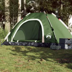 Къмпинг палатка 5-местна зелена бързо освобождаване