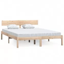 Рамка за легло, бор масив, 135x190 см, UK Double