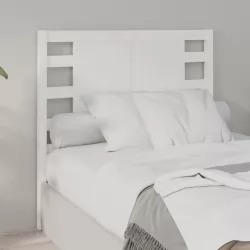 Табла за спалня, бяла, 81x4x100 см, бор масив