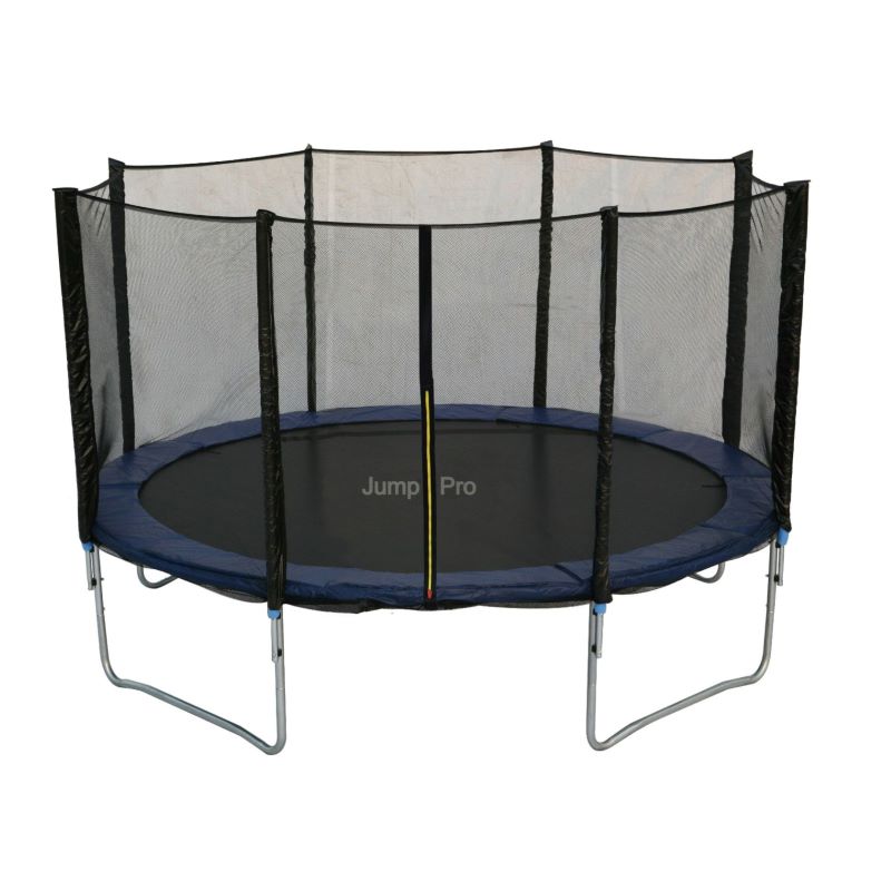 Jump Pro градински батут 4,57 м (15ft) син с мрежа и стълба