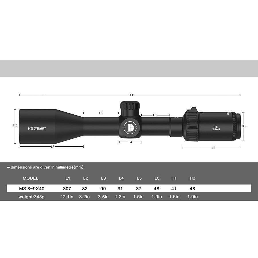 Oптика Discovery Optics MS 3-9X40