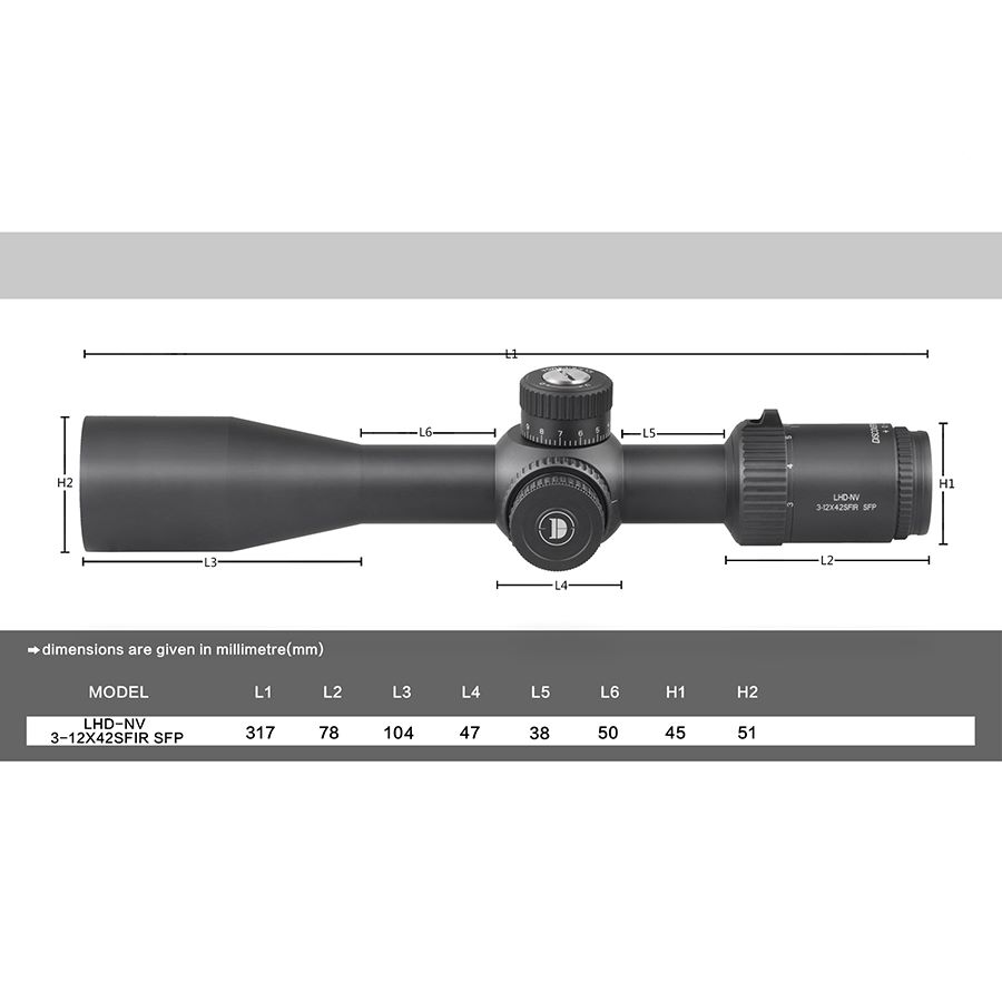 Oптика Discovery Optics LHD-NV 3-12x42 SFIR SFP