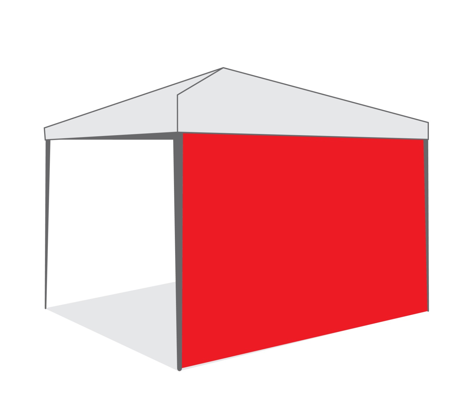 Страница за шатра Tent Pro 3х3, червена