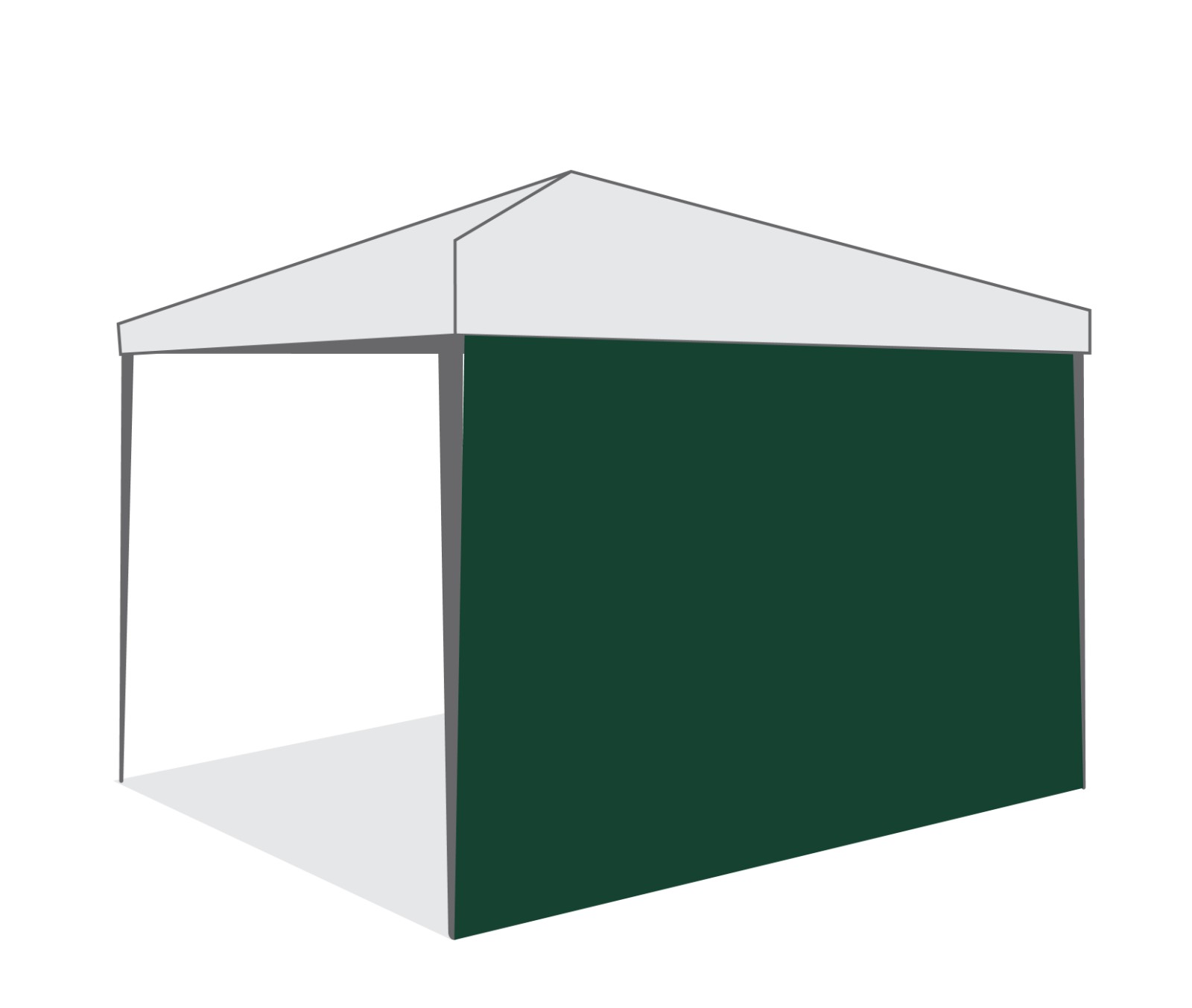 Страница за шатра Tent Pro 3х3, зелена