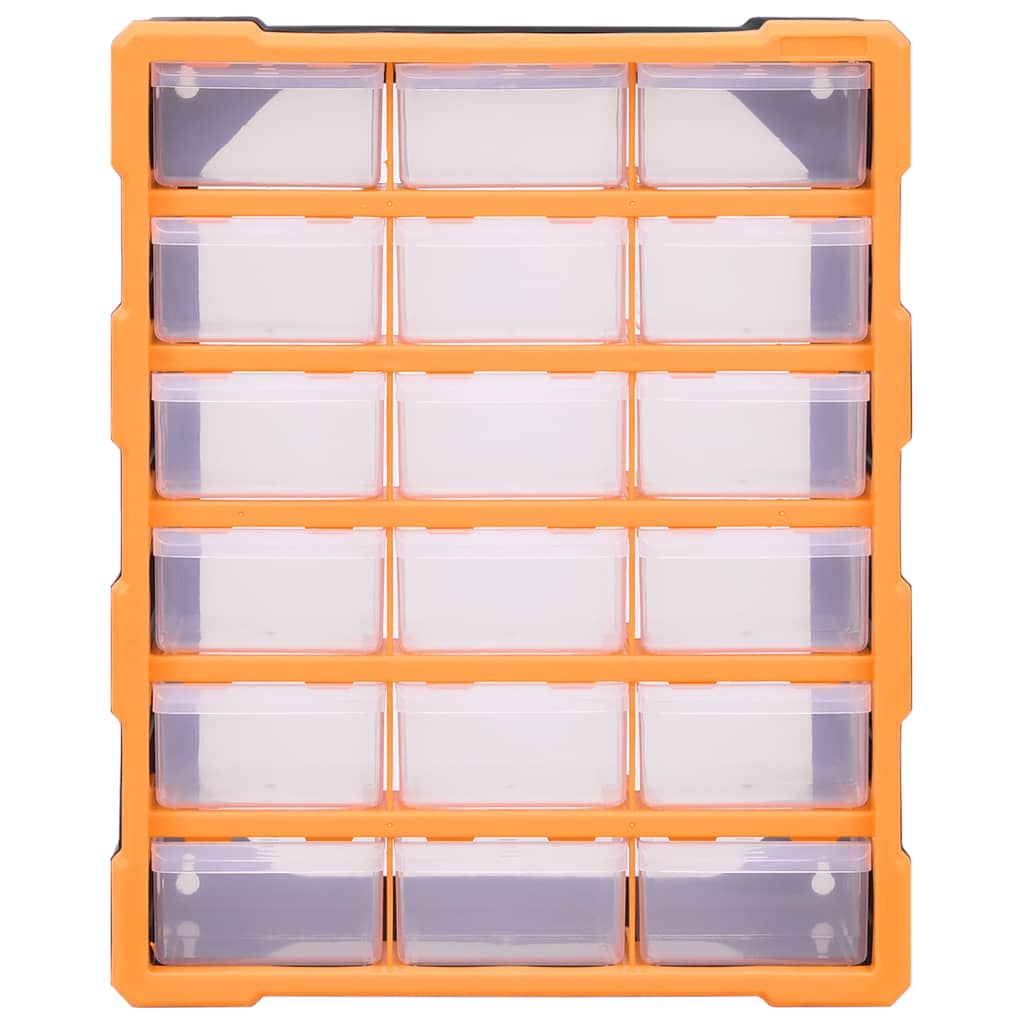 Шкаф органайзер с 18 средни чекмеджета, 38x16x47 см