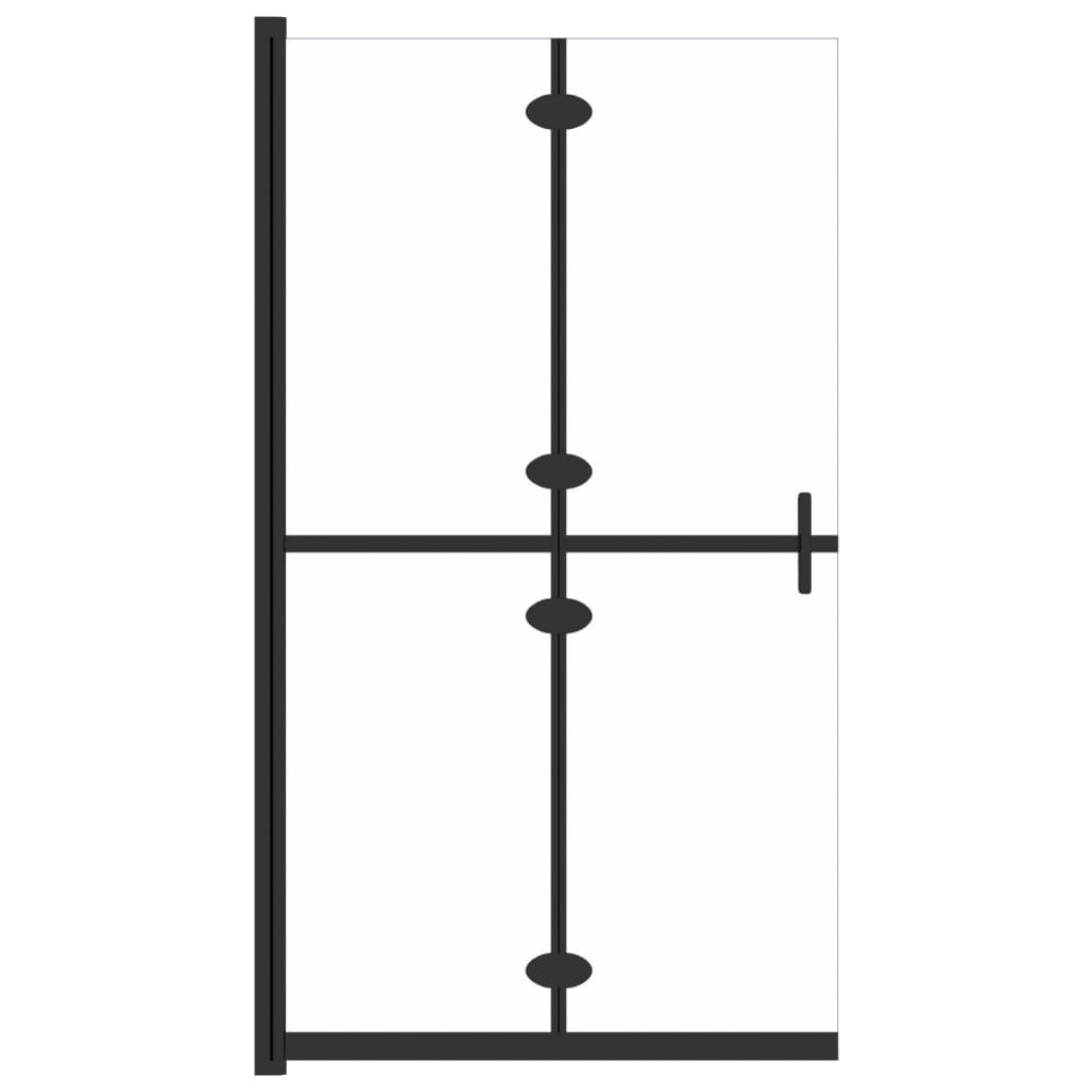 Сгъваема стена за душ с прозрачно ESG стъкло, 120x190 см