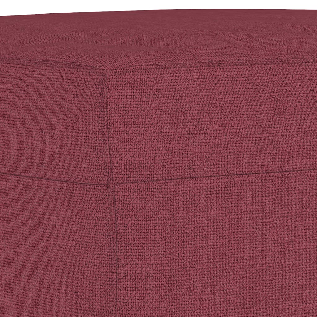 Комплект дивани 3 части виненочервен текстил