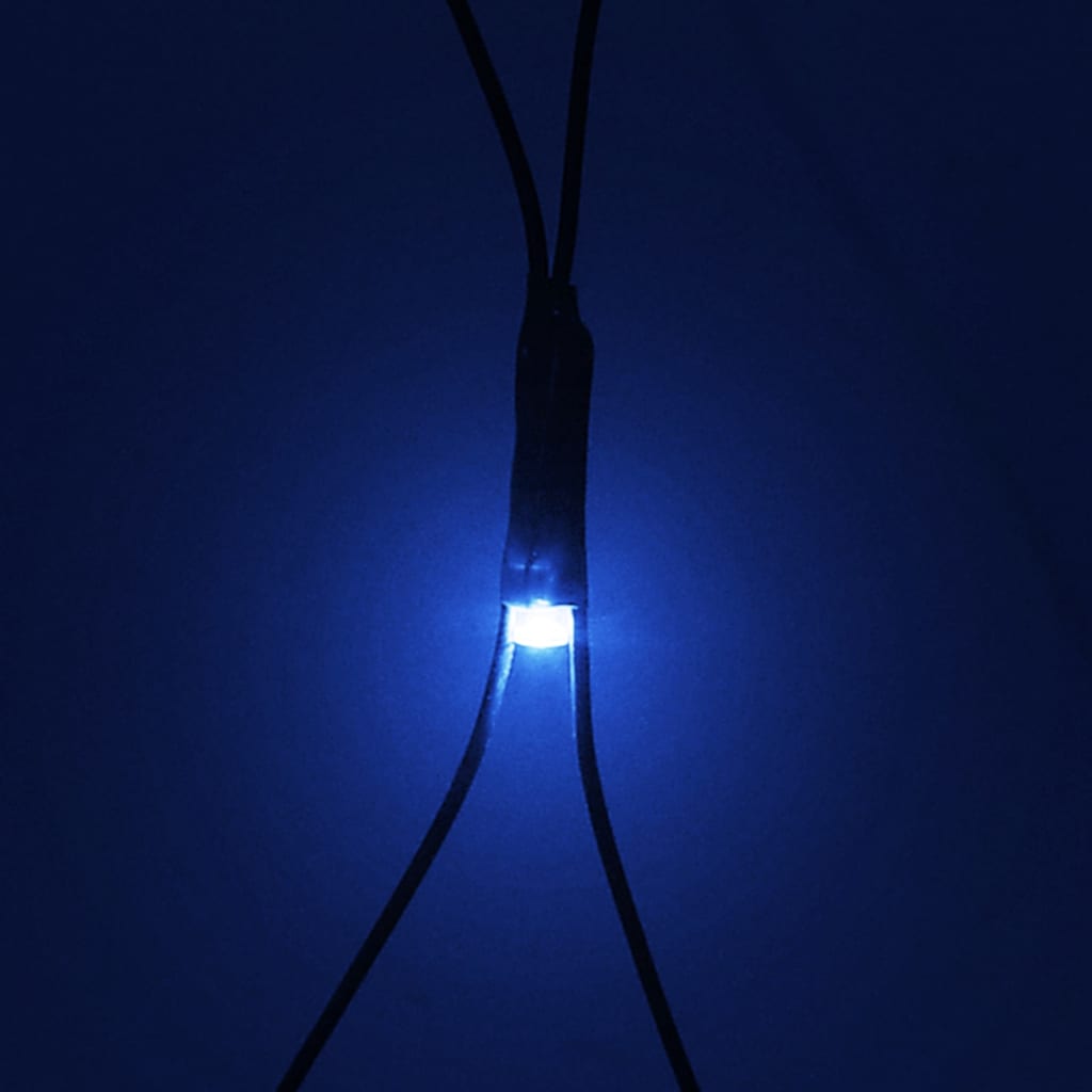 Коледна светеща мрежа, синя, 4x4 м, 544 LED, за закрито/открито