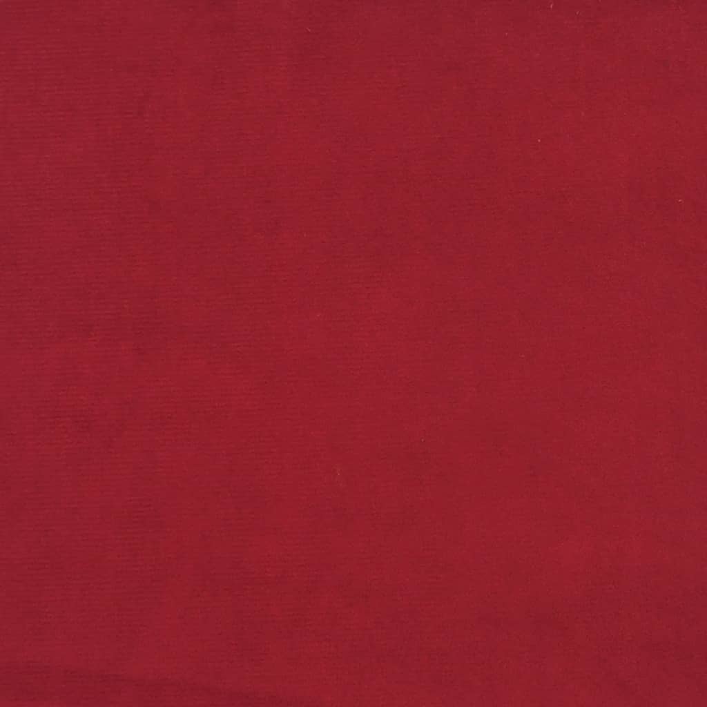 Табуретка, виненочервена, 60x60x39 см, кадифе