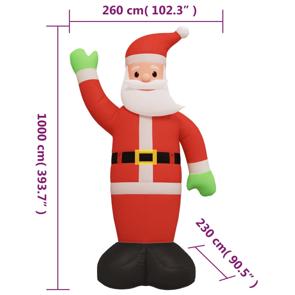 Надуваем Дядо Коледа с LED 1000 см