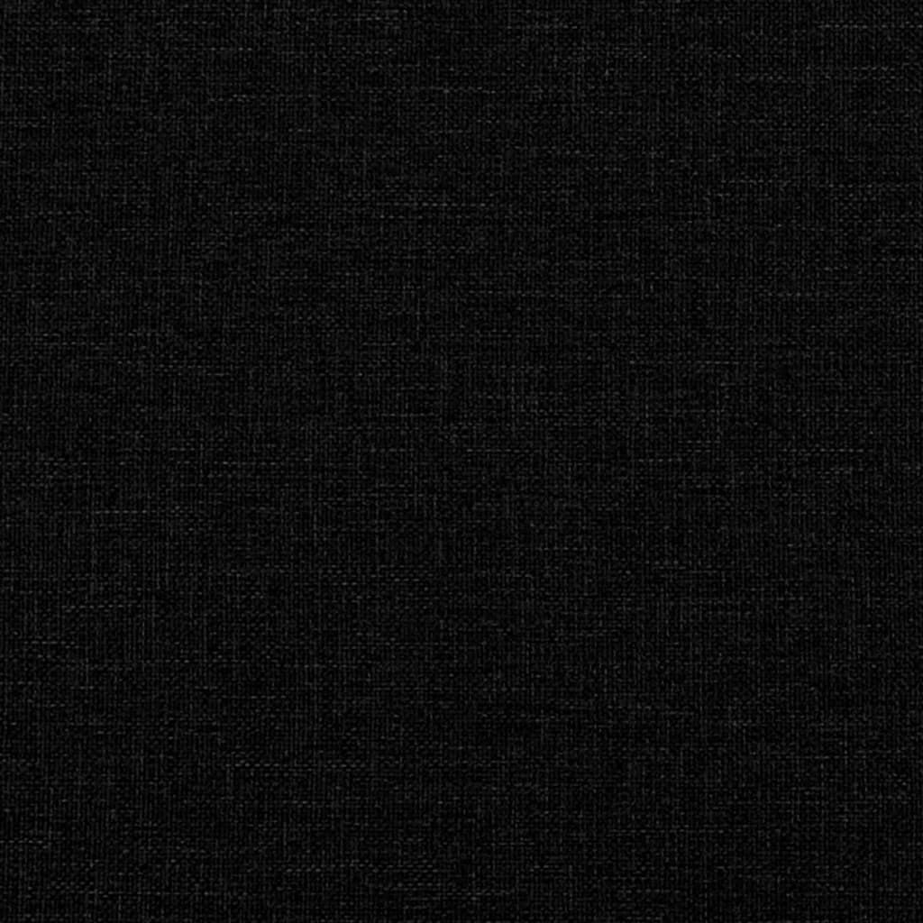 Рамка за легло с табла, черна,90x190 см плат