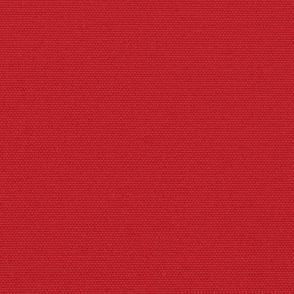 Прибираща се странична тента, червена, 180x500 см