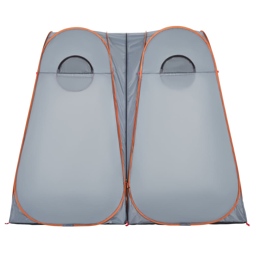 Палатка за уединение, сива и оранжева, изскачаща, водоустойчива