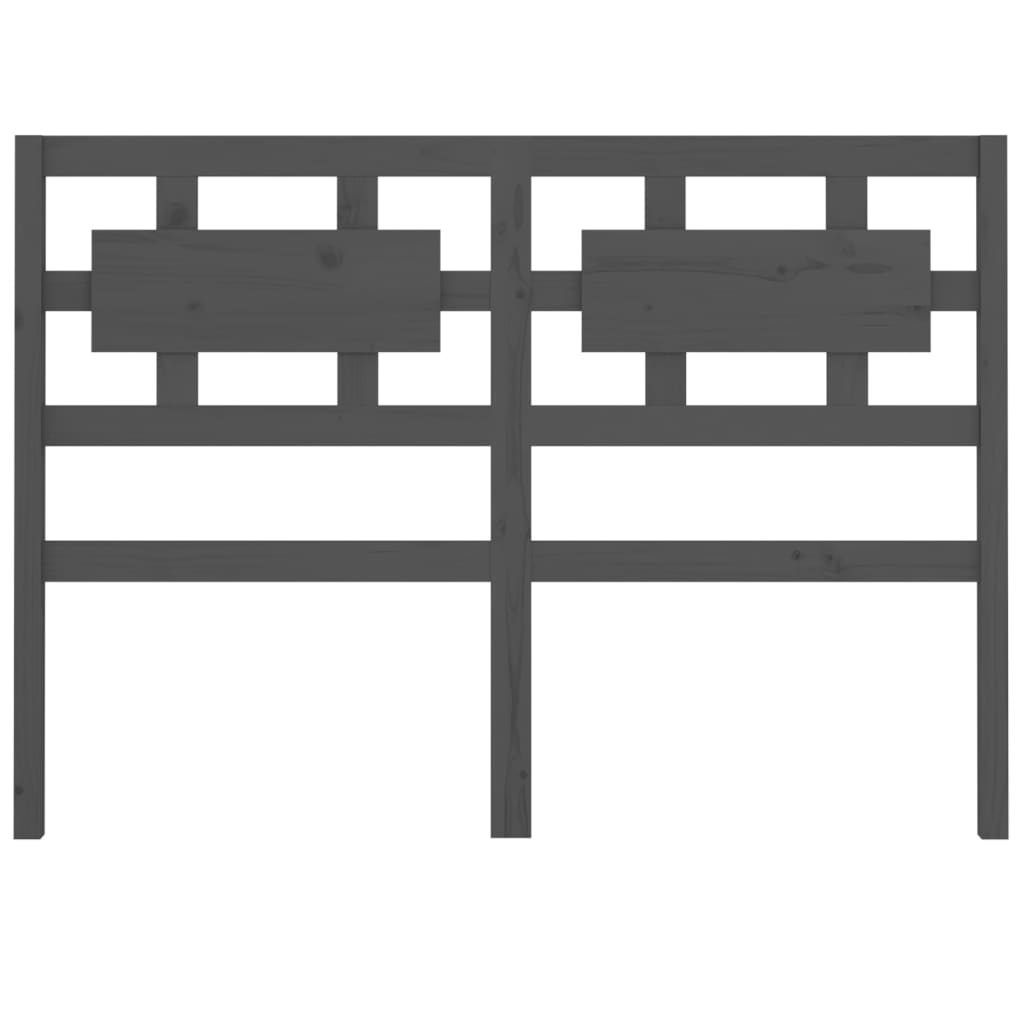 Горна табла за легло, сива, 165,5x4x100 см, бор масив