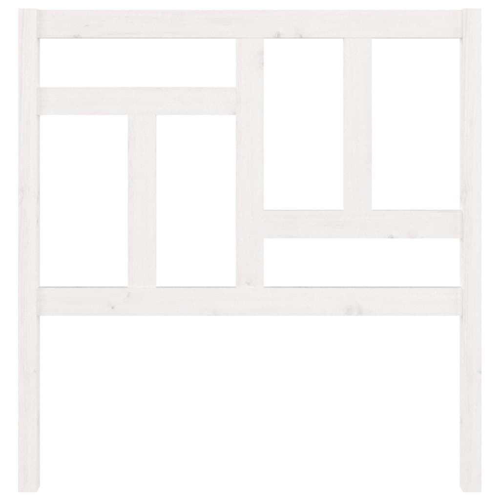 Горна табла за легло, бяла, 95,5x4x100 см, бор масив