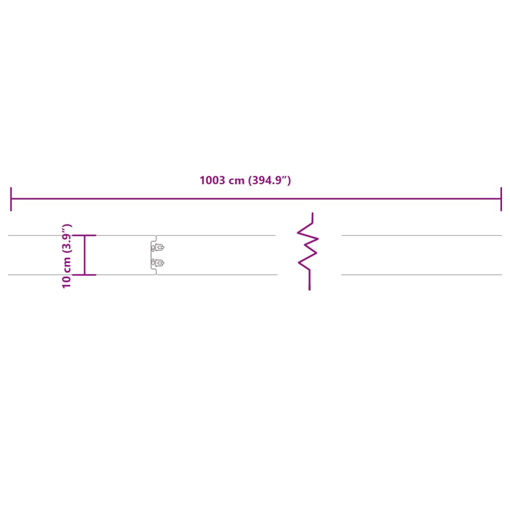 Градински кантове 10 бр 10x103 см гъвкави кортенова стомана